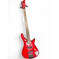 Used Bestler 5 String Red Electric Bass Guitar thumbnail