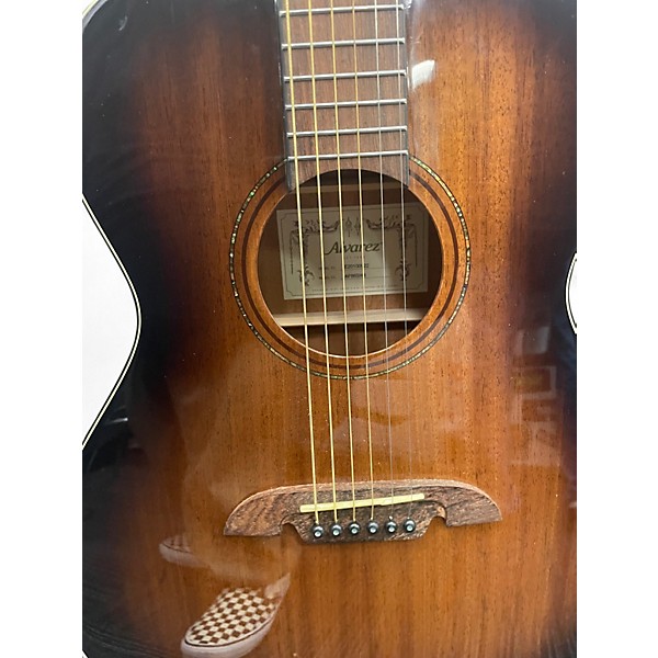 Used Alvarez AF66SHB Brown Burst Acoustic Guitar