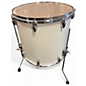 Used Yamaha 16in Stage Custom Floor Tom Antique White Drum