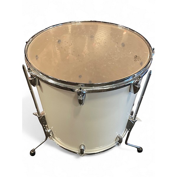Used Yamaha 16in Stage Custom Floor Tom Antique White Drum