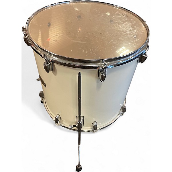 Used Yamaha 16in Stage Custom Floor Tom Antique White Drum