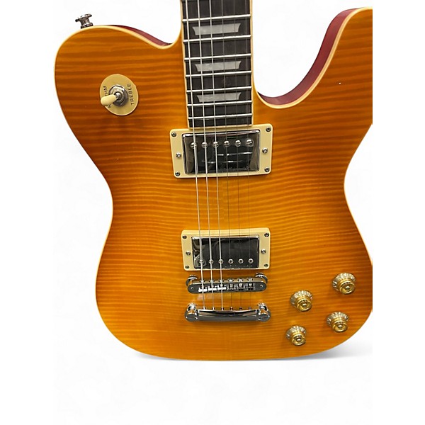 Used Jia Lescaster  Flame Satin Solid Body Electric Guitar