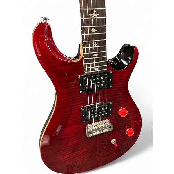 Used PRS CE24 FLAMED RED Solid Body Electric Guitar