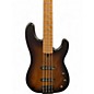 Used Warmoth SHORT SCALE P BASS Brown Sunburst Electric Bass Guitar