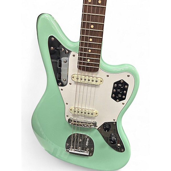 Used Squier Vintage Modified Jaguar Surf Green Solid Body Electric Guitar