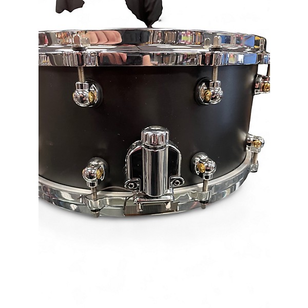 Used Pearl 6.5X14 HYBRID EXOTIC Black Drum