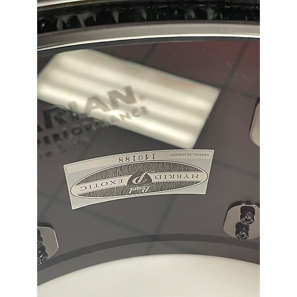 Used Pearl 6.5X14 HYBRID EXOTIC Black Drum