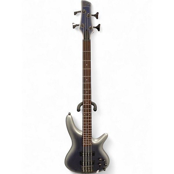 Used Ibanez SR300 Black and Silver Electric Bass Guitar