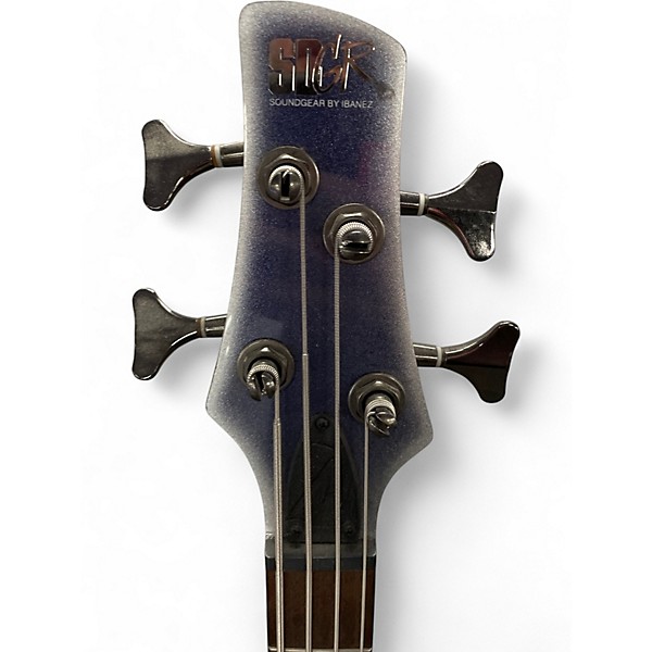 Used Ibanez SR300 Black and Silver Electric Bass Guitar