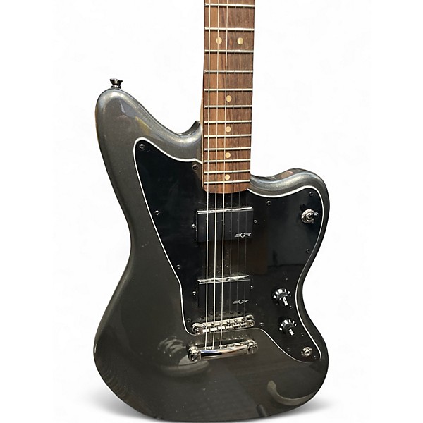 Used 2020s Squier Contemporary Active Jazzmaster HH Metallic Silver Solid Body Electric Guitar