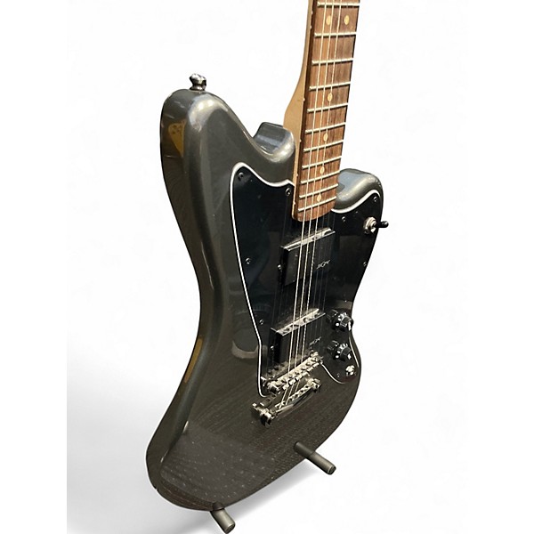 Used 2020s Squier Contemporary Active Jazzmaster HH Metallic Silver Solid Body Electric Guitar