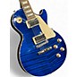 Used 2022 Gibson Les Paul Standard Blue Solid Body Electric Guitar