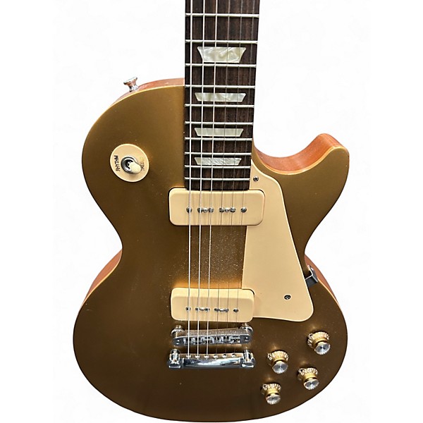 Used Gibson Les Paul Tribute Gold Top Solid Body Electric Guitar