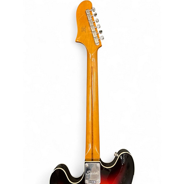 Used Squier Classic Vibe Starcaster 3 Tone Sunburst Hollow Body Electric Guitar