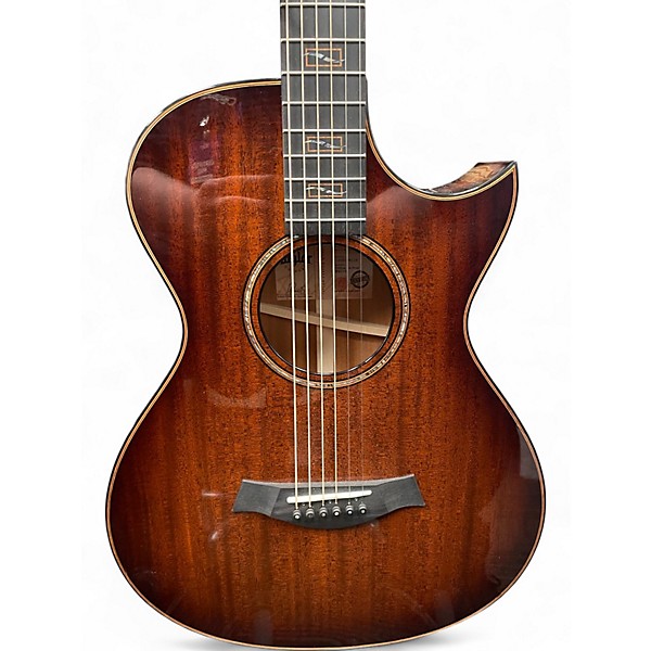 Used Taylor C22ce B4013 12 Fret Mahogany Shaded Edge Burst Acoustic Electric Guitar