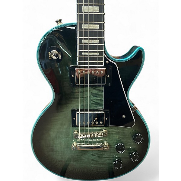 Used Epiphone Les Paul Custom Widow   Indigo Burst Solid Body Electric Guitar