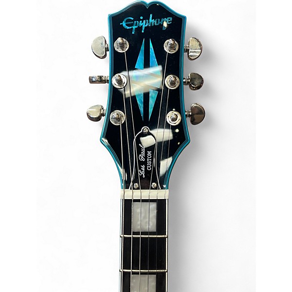 Used Epiphone Les Paul Custom Widow   Indigo Burst Solid Body Electric Guitar