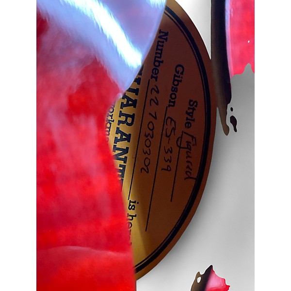 Used Gibson ES339 FIGURED Cherry Hollow Body Electric Guitar