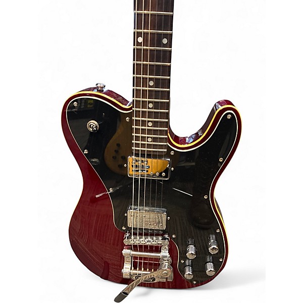 Used Schecter Guitar Research Diamond Series PT Burgundy Solid Body Electric Guitar