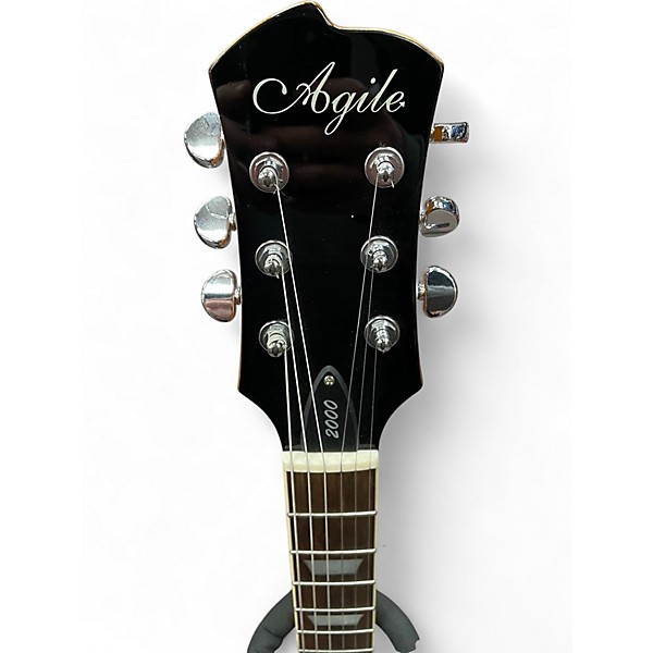 Used Agile Single Cut FLAMED Lemonburst Solid Body Electric Guitar