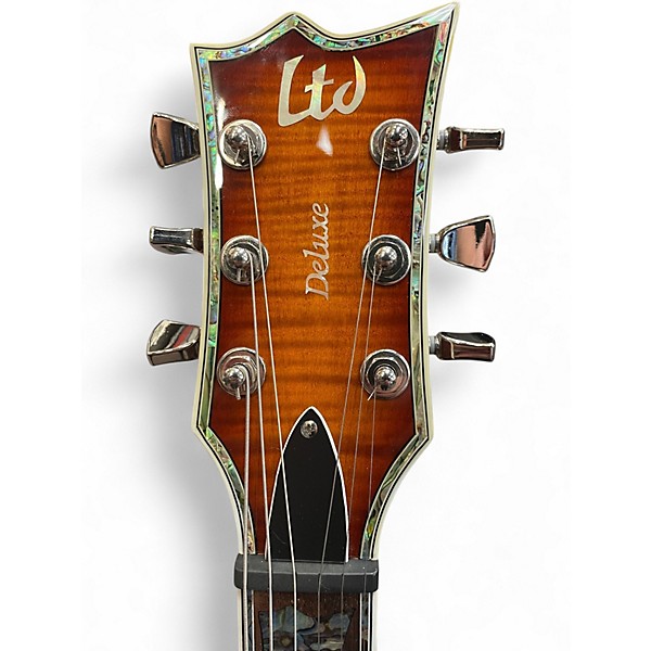 Used ESP LTD EC1000 Amber Solid Body Electric Guitar