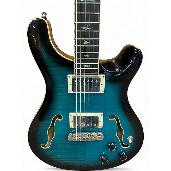 Used PRS SE Hollowbody II Piezo PEACOCK BLUE Hollow Body Electric Guitar