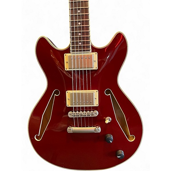 Used D'Angelico EXCEL MINI DC TOUR SOLID WINE Hollow Body Electric Guitar