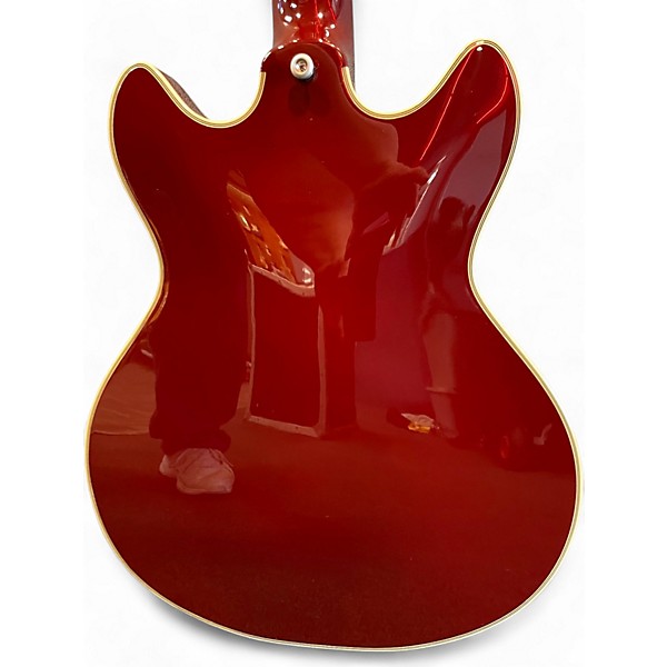 Used D'Angelico EXCEL MINI DC TOUR SOLID WINE Hollow Body Electric Guitar