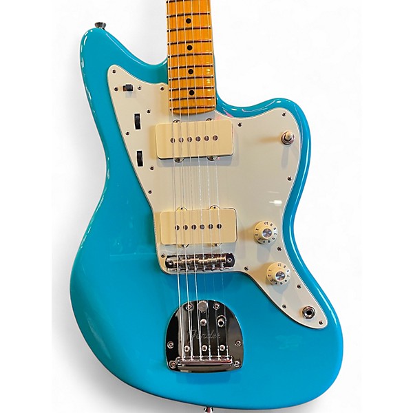 Used Fender American Professional Jazzmaster MIAMI BLUE Solid Body Electric Guitar