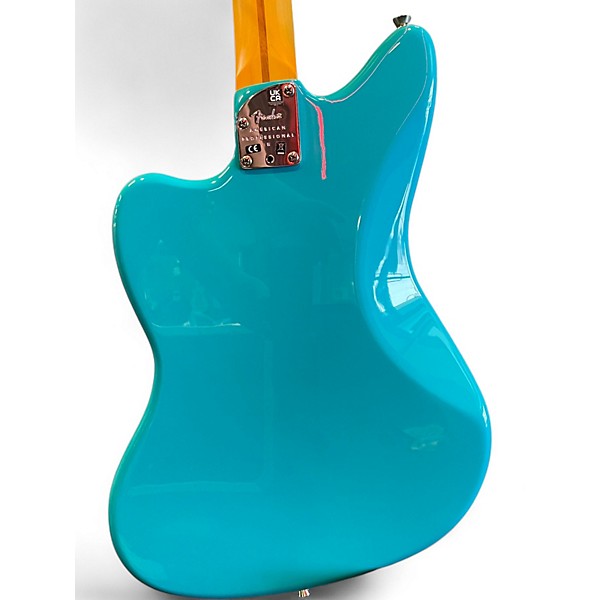 Used Fender American Professional Jazzmaster MIAMI BLUE Solid Body Electric Guitar