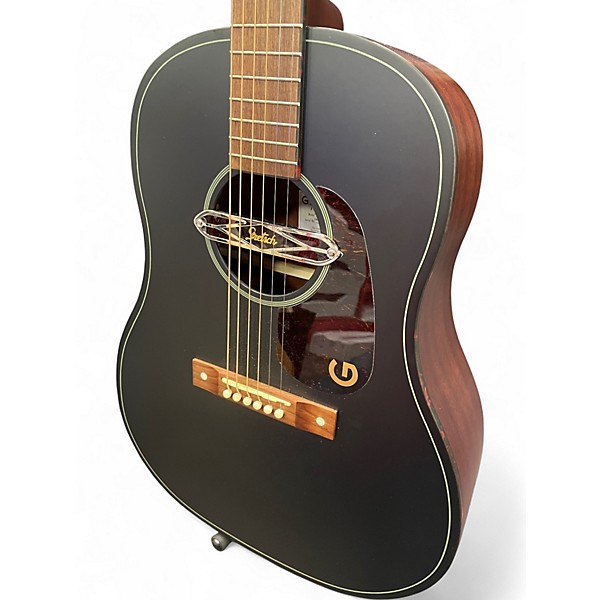 Used Gretsch Guitars Jim Dandy Deltoluxe Black Acoustic Electric Guitar