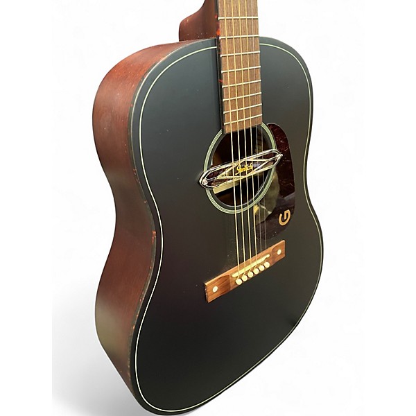 Used Gretsch Guitars Jim Dandy Deltoluxe Black Acoustic Electric Guitar