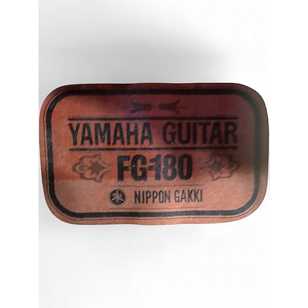 Vintage 1960s Yamaha FG180 Natural Acoustic Guitar