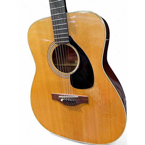 Vintage 1960s Yamaha FG180 Natural Acoustic Guitar