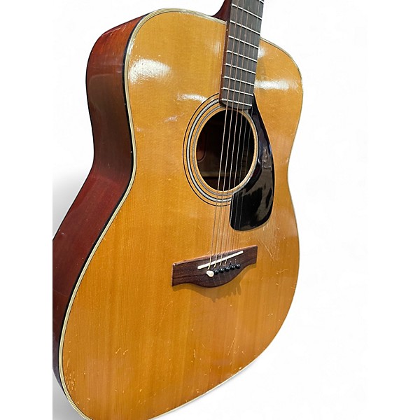 Vintage 1960s Yamaha FG180 Natural Acoustic Guitar