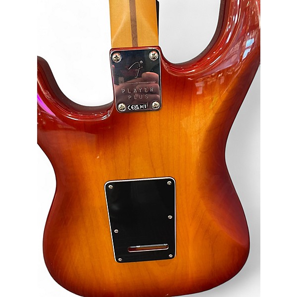 Used 2024 Fender  PLAYER PLUS PF 70TH ANNIVERSARY Sienna Sunburst Solid Body Electric Guitar