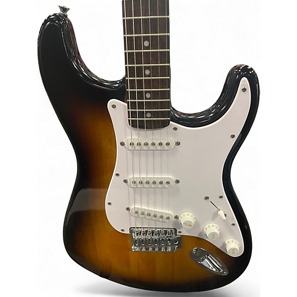 Used Squier Standard Stratocaster 2 Color Sunburst Solid Body Electric Guitar