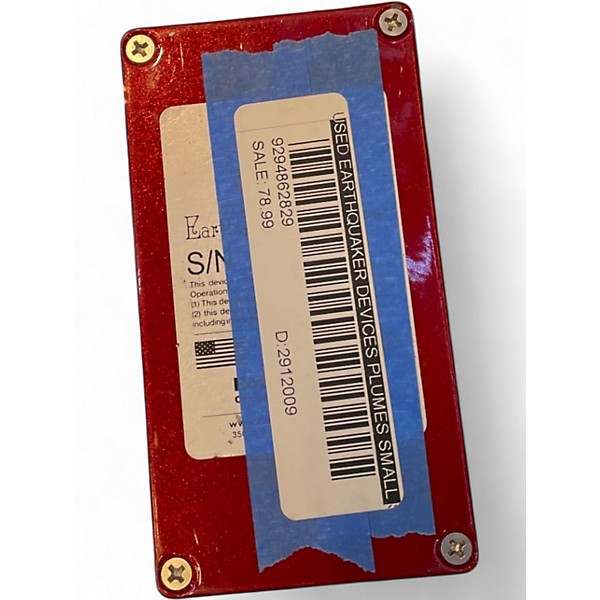 Used EarthQuaker Devices Plumes Small Signal Shredder Overdrive Effect Pedal