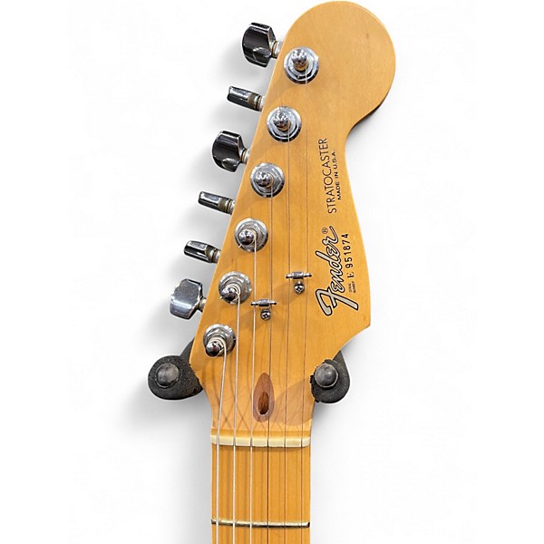 Vintage 1990 Fender American Standard Stratocaster Pewter Solid Body Electric Guitar