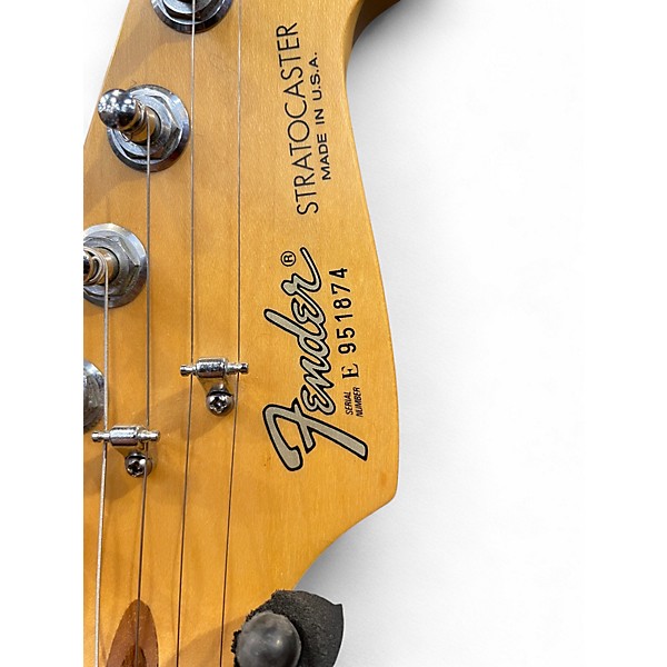 Vintage 1990 Fender American Standard Stratocaster Pewter Solid Body Electric Guitar