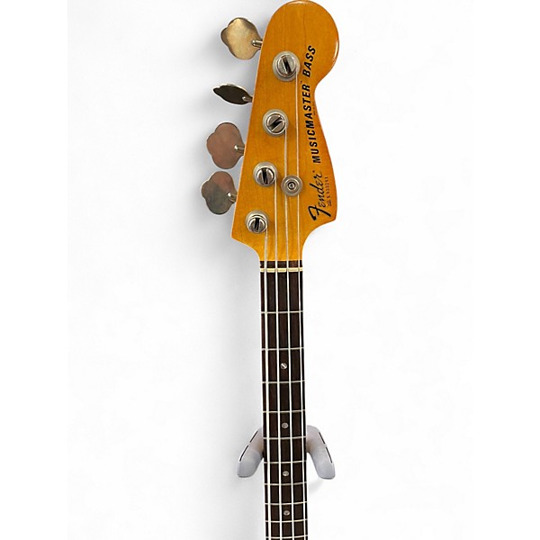 Vintage 1978 Fender Musicmaster Bass Antique White Electric Bass Guitar
