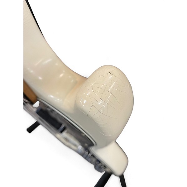 Vintage 1978 Fender Musicmaster Bass Antique White Electric Bass Guitar