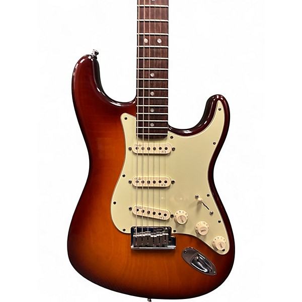 Used Fender American Deluxe Stratocaster Sienna Sunburst Solid Body Electric Guitar