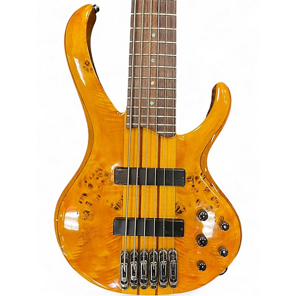 Used Ibanez BTB776Pb 6 String Natural Electric Bass Guitar
