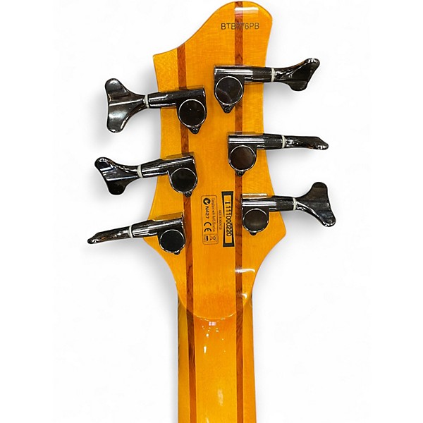 Used Ibanez BTB776Pb 6 String Natural Electric Bass Guitar