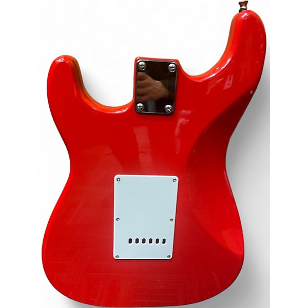 Used Glarry S STYLE RED Solid Body Electric Guitar
