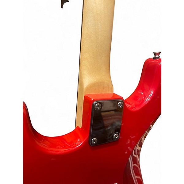 Used Glarry S STYLE RED Solid Body Electric Guitar