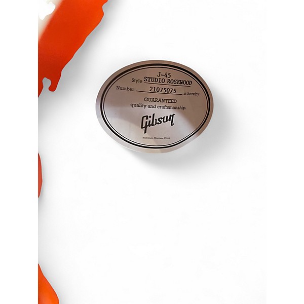 Used 2025 Gibson J45 Studio Rosewood Rosewood Burst Acoustic Electric Guitar