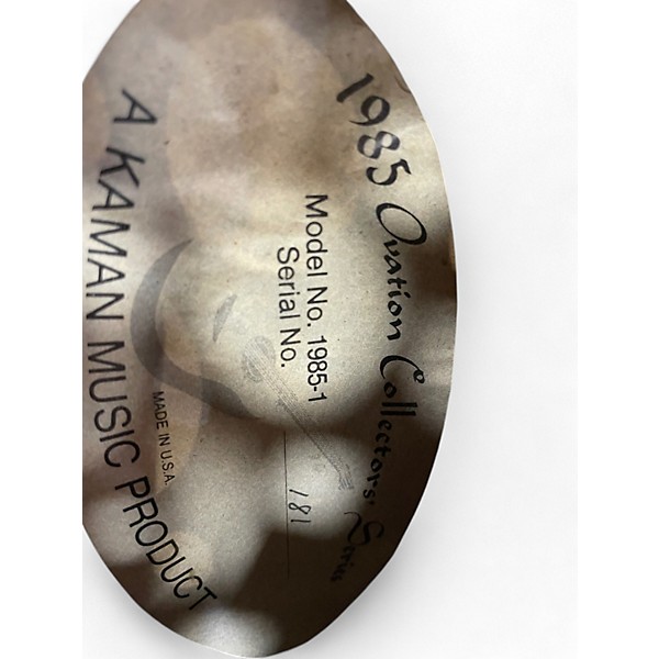 Vintage 1985 Ovation 1985-1 2 Color Sunburst Acoustic Electric Guitar