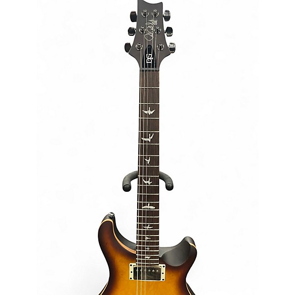 Used PRS SE Exotic DGT Laurel Burl Tobacco Sunburst Solid Body Electric Guitar